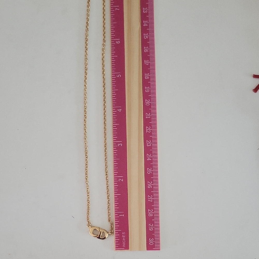 Gold CD Pendant Necklace